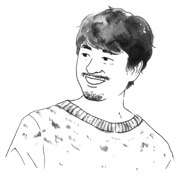 萩原俊矢(はぎわら　しゅんや)の似顔絵